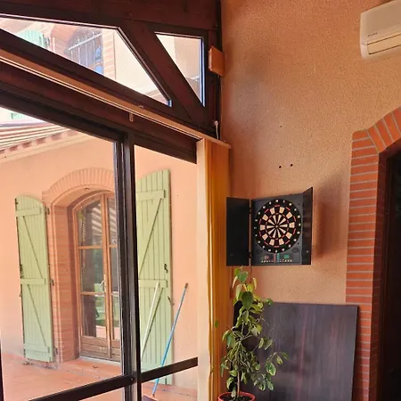 度假居 Avec Piscine Et Clim Pour 12 Personnes Aux Portes De Toulouse